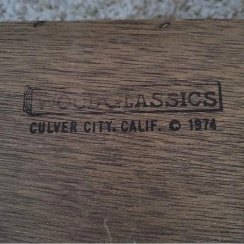 Vintage Wood Classics Dentist Desk Organizer Box Mirror Calendar‎ 1976